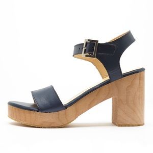 American Apparel Wooden Heeled Sandal